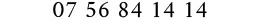 Numéro de téléphone
